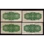 14x 1923 Canada 25 Cent banknotes McCavour Saunders DC-25c 14-notes all FINE