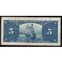 1937 Canada $5 banknote Coyne Towers H/S 4516626 a/VF