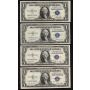 10 X 1935 $1 USA silver certificates including 2-Star Notes all nice VF+