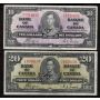 1937 Canada $1 $2 $5 $10 $20 banknote set all Coyne Towers all VF