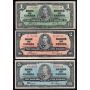 1937 Canada $1 $2 $5 $10 $20 banknote set all Coyne Towers all VF