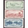 1954 Canada bank note set $1 $2 $5 $10 $20 $50 $100 7-notes VF or better