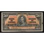 1937 Canada $50 banknote Gordon Towers B/H 0660429 VG+ small margin stain