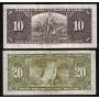 1937 Canada $1 $2 $5 $10 $20 banknote set all Coyne Towers all VF