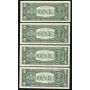 25x 1963 B $1 dollar FRN L San Francisco consecutive L35258926-50G CH UNC+