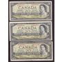 13x 1954 Canada $20 banknotes $260. face value 13-circulated notes 