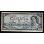 1954 Canada $5 devils face banknote Beattie Coyne D/C0222989 FINE