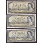 13x 1954 Canada $20 banknotes $260. face value 13-circulated notes 