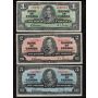 1937 Canada banknote set $1 $2 $5 $10 $20 $50 $100 all Gordon Towers all VF