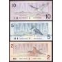 1986-1991 Canada Bird series set $2 $5 $10 $20 $50 $100 6-notes GEM UNC