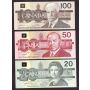 1986-1991 Canada Bird series set $2 $5 $10 $20 $50 $100 6-notes GEM UNC