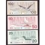 1986-1991 Canada Bird series set $2 $5 $10 $20 $50 $100 6-notes GEM UNC