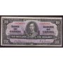 1937 Canada $10 banknote Osborne Towers A/D5290001 nice VF+