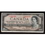 1954 Canada $100 devils face banknote Coyne Towers A/J1441088 a/VF