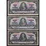 10x 1937 Canada $10 banknotes mixed signatures and Prefix all FINE