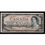 1954 Canada $100 devils face banknote Coyne Towers A/J1228697 a/VF