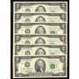 6x 1976 F USA 1976 $2 FRN Atlanta consecutive banknotes Choice Uncirculated