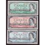 1954 Canada bank note set $1 $2 $5 $10 $20 $50 $100 7-notes EF or better