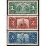 1937 Canada banknote set $1 $2 $5 $10 $20 $50 $100 7-notes FINE and VF