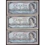 20X 1954 Canada $5 bank notes 20-notes VF or better