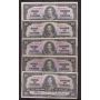 10x 1937 Canada $10 banknotes 10-notes all FINE condition or better 