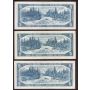 20X 1954 Canada $5 bank notes 20-notes VF or better