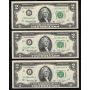 9x 1976 J USA Kansas $2 FR consecutive notes J12264248-56A FR-1935J CH UNC