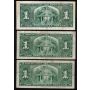 20x 1937 Canada $1 notes mixed signatures and prefix circulated and damaged