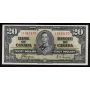 1937 Canada $20 banknote Coyne Towers K/E 1315175  EF