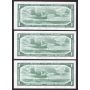 7x 1954 Canada $1 replacement banknotes BC37aA *A/A0075685-91 AU+ to UNC+