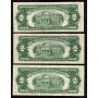 12 X 1953 USA RED SEAL $2 notes Series 1953 A B C FR-1500-01-02-03 VF to VF+