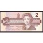 1986 Canada $2 replacement note Thiessen Crow small B BBX1461622 CH UNC