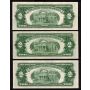 12 X 1953 USA RED SEAL $2 notes Series 1953 A B C FR-1500-01-02-03 VF to VF+