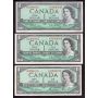 10x 1954 Canada $1 replacement banknotes *AA *CF *BM *CF 10-notes F to EF