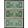 20x 1937 Canada $1 banknotes all nice VF and VF+