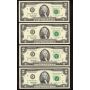 20x 1976 F USA 1976 $2 FRN Atlanta many consecutive Choice Uncirculated