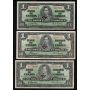 20x 1937 Canada $1 banknotes all nice VF and VF+