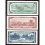 1954 Canada bank note set $1 $2 $5 $10 $20 $50 $100 7-notes VF or better