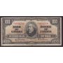 1937 Canada $100 banknote Gordon Towers B/J1814769 VG/F