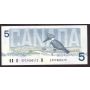 1986 Canada $5 banknote Thiessen Crow Kingfisher EPC7000172 nice EF/AU