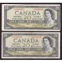 10x 1954 Canada $20 banknotes 10-notes VF or better