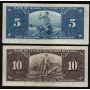 1937 Canada $1 $2 $5 $10 banknote set all Coyne Towers FINE