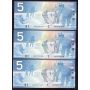 8x 2001 Canada $5 notes Knight Dodge ANW and 7x ANV CH UNC to Gem UNC