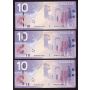 9x 2008 Canada consecutive $10 Jenkins Carney BFB2921532-40 GEM UNC EPQ