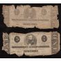 11 X 1862 1863 $1 Confederate States of America Notes circulated and damaged