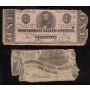 11 X 1862 1863 $1 Confederate States of America Notes circulated and damaged