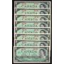 15 x 1867-1967 Canada Centennial $1 banknotes 15-notes all Choice Uncirculated