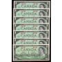 15 x 1867-1967 Canada Centennial $1 banknotes 15-notes all Choice Uncirculated