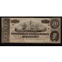 1864 Confederate States of America $20 note FEB 17th SN30902 nice Choice AU+